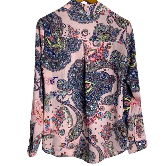 Express Multicolor Paisley Button Down Shirt - Picture 3 of 6